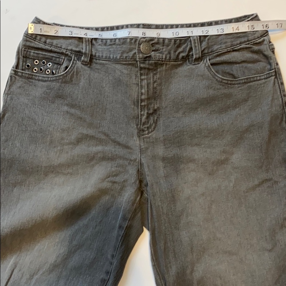 Style & Co SZ 10 Faded Black/Grey Denim Jeans D3 - Picture 12 of 14